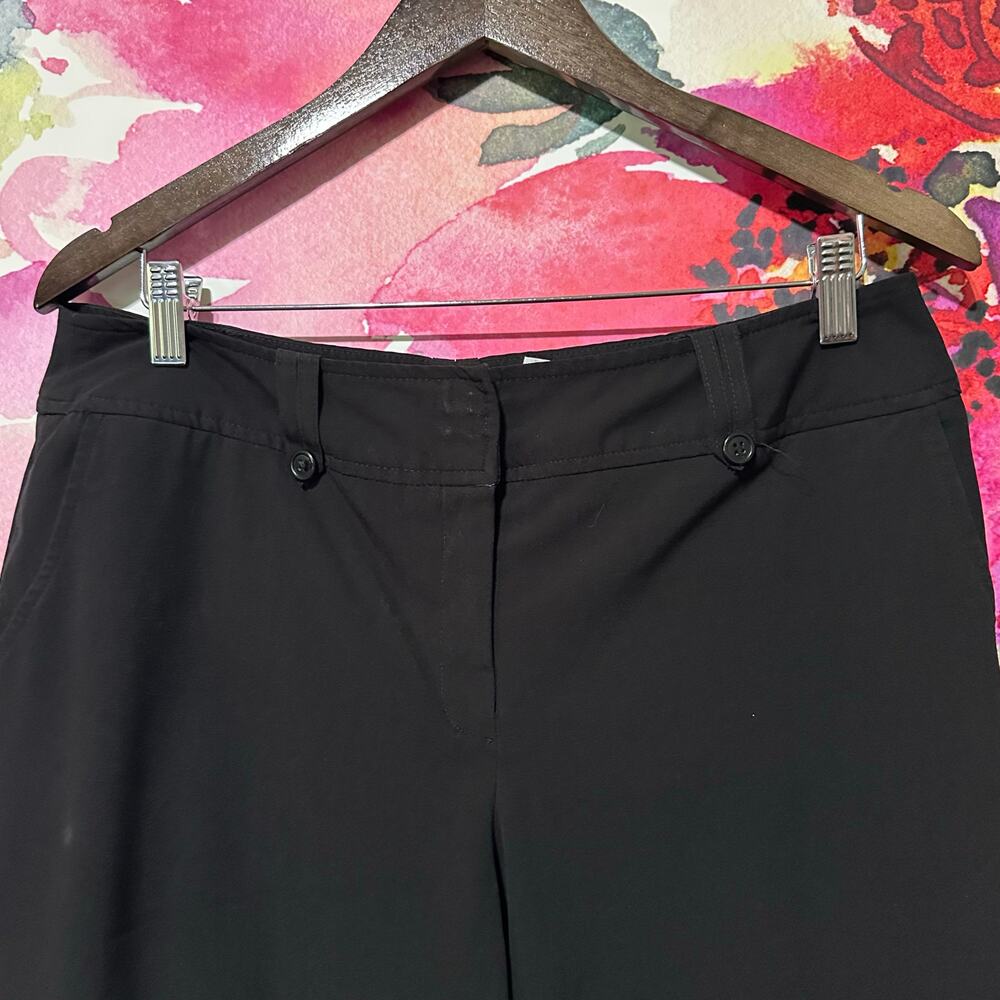 WORTHINGTON Stretch Women's Size 12 Straight Leg Dress Pants Stretch Black - Picture 2 of 6